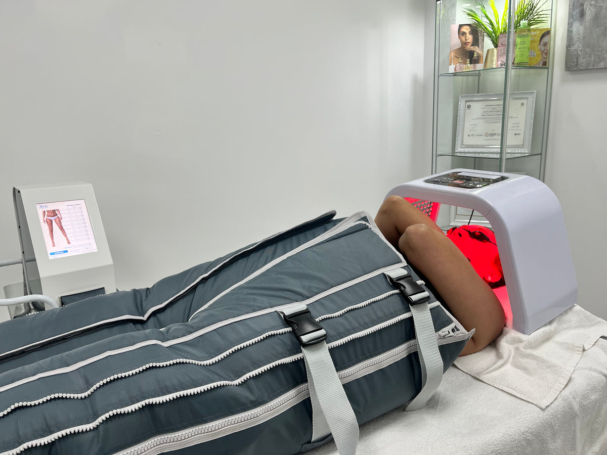 Drena & Relax.                       Masaje + Presoterapia + Fototerapia LED